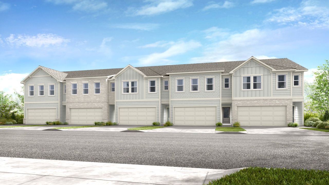 Representative exterior photo of a completed home built from the Kenna by Taylor Morrison in Weatherfield, Buford, GA (Image 2).