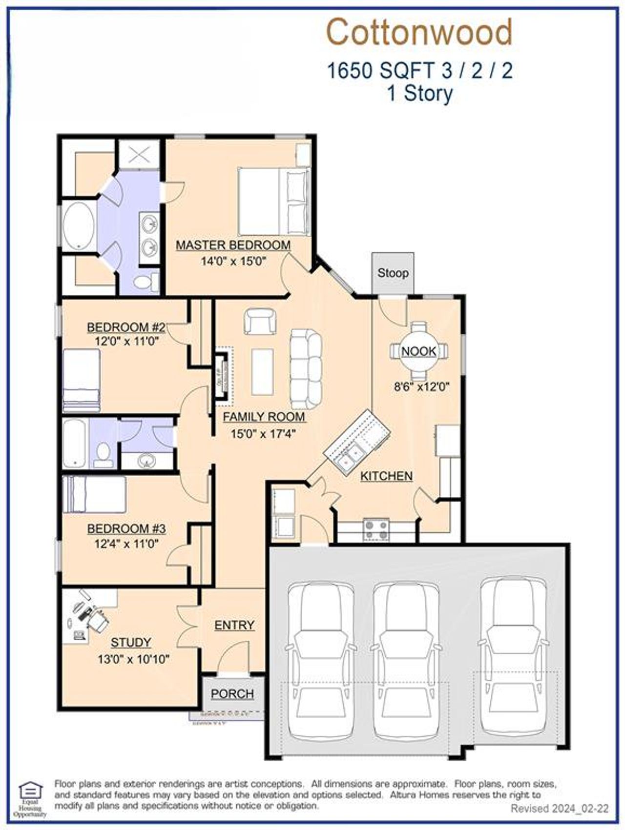 Cottonwood Floor Plan - Representative Cottonwood Floor Plan - Representative
