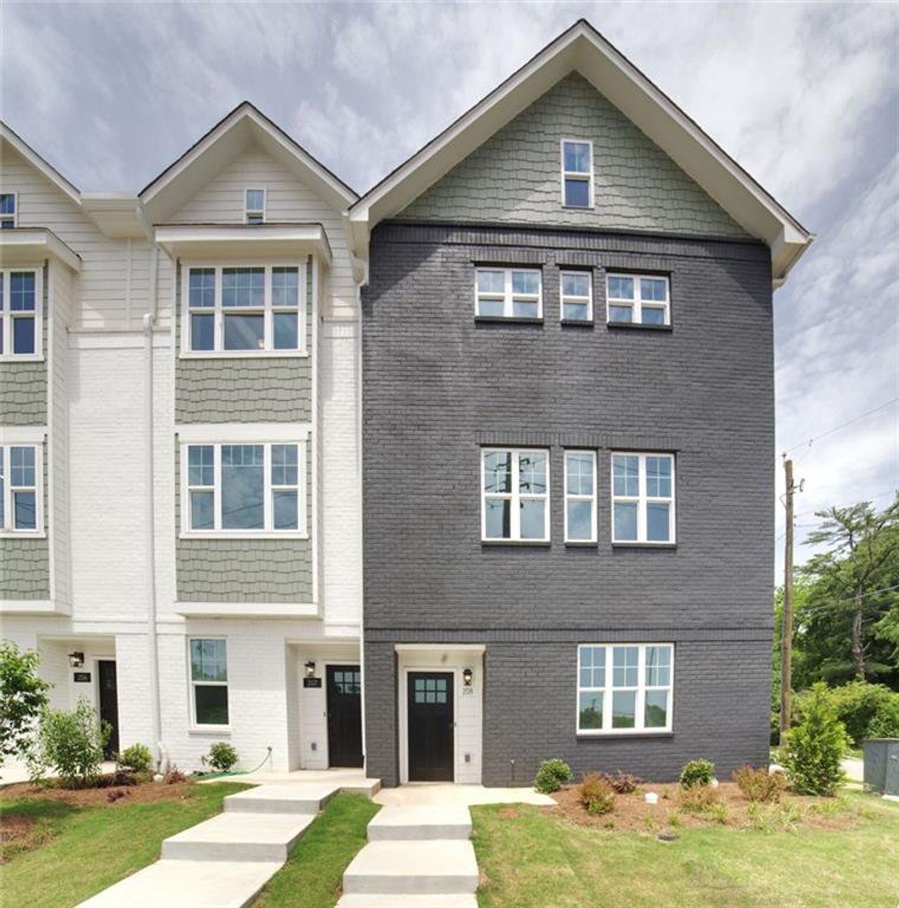 Front exterior of a new home in , Atlanta, GA, highlighting curb appeal (Image 2). Front exterior of a new home in , Atlanta, GA, highlighting curb appeal (Image 2).