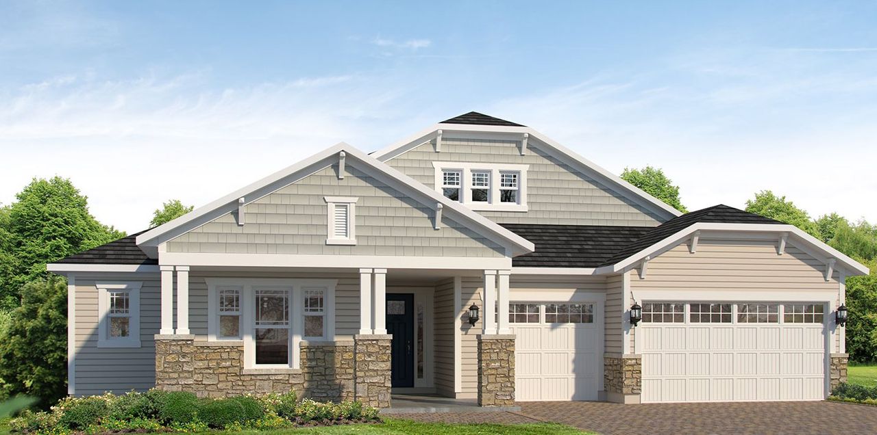 Representative exterior photo of a completed home built from the Wilder by MasterCraft Builder Group in SilverLeaf, St. Augustine, FL (Image 2).