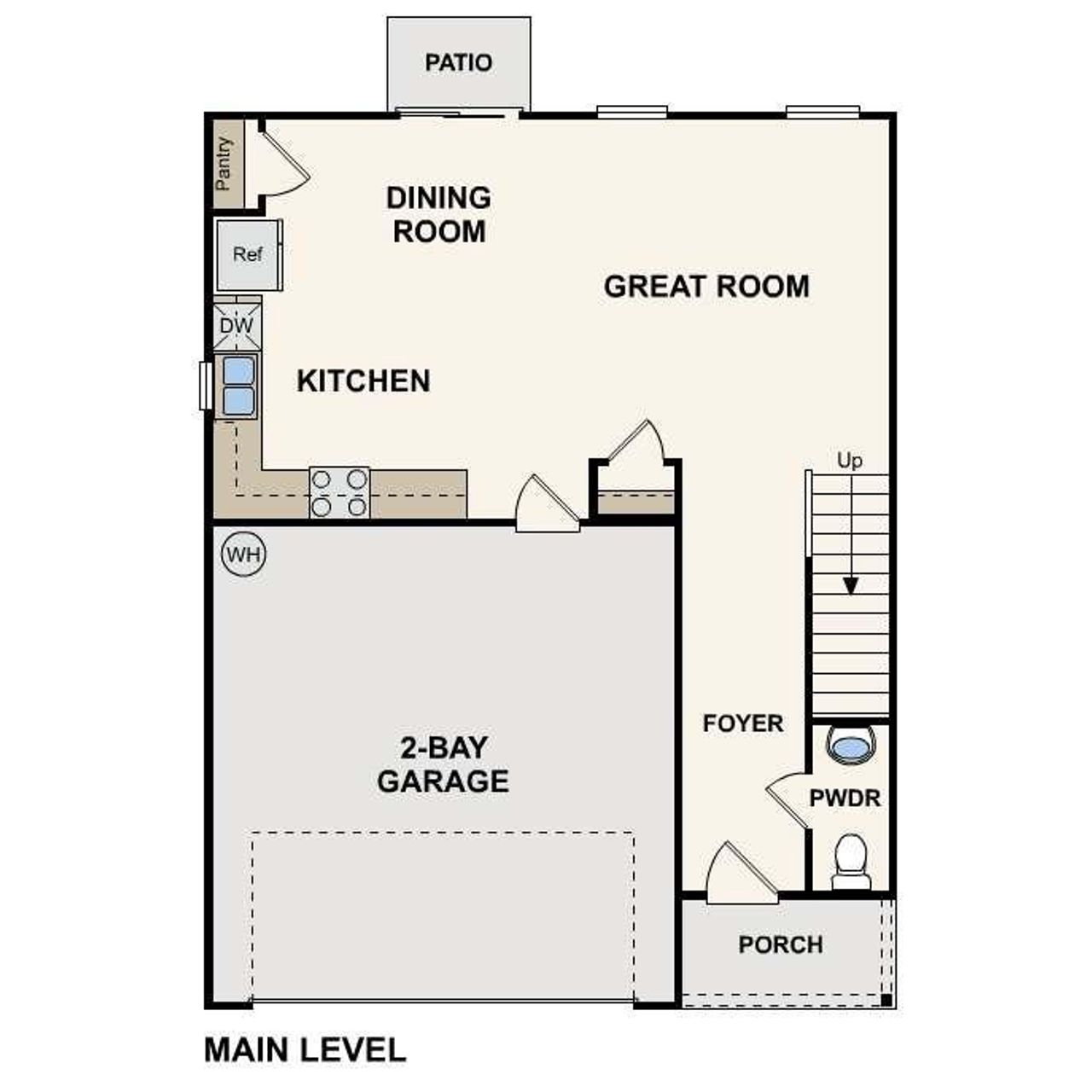 2D floor plan layout of this home in Kinsale, Macon, GA (Image 2).