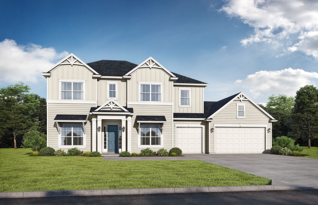 Representative exterior photo of a completed home built from the Tidewater by SEDA New Homes in Sandy Bluff, Yulee, FL (Image 2). Representative exterior photo of a completed home built from the Tidewater by SEDA New Homes in Sandy Bluff, Yulee, FL (Image 2).