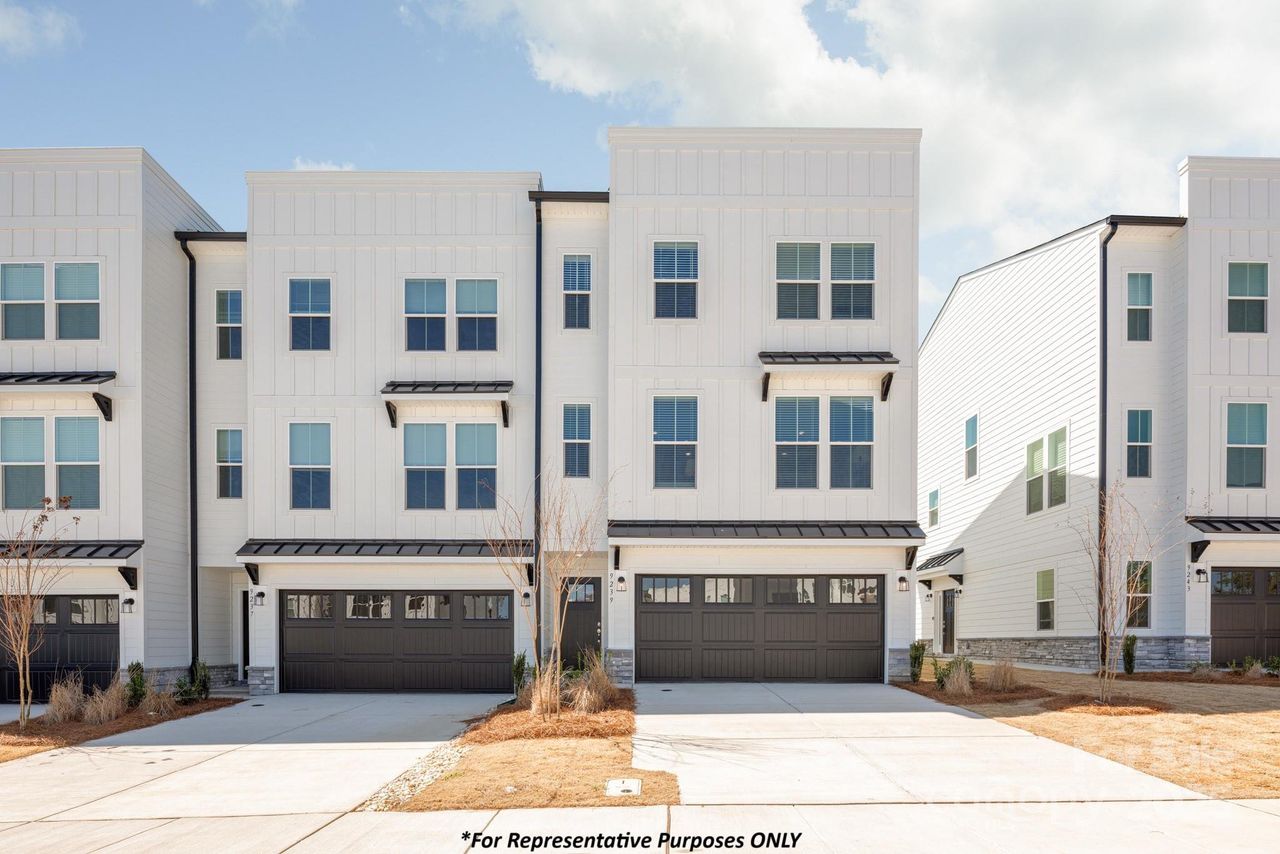 Modern Exterior with Hardie Siding and Black Accents - Interior Unit