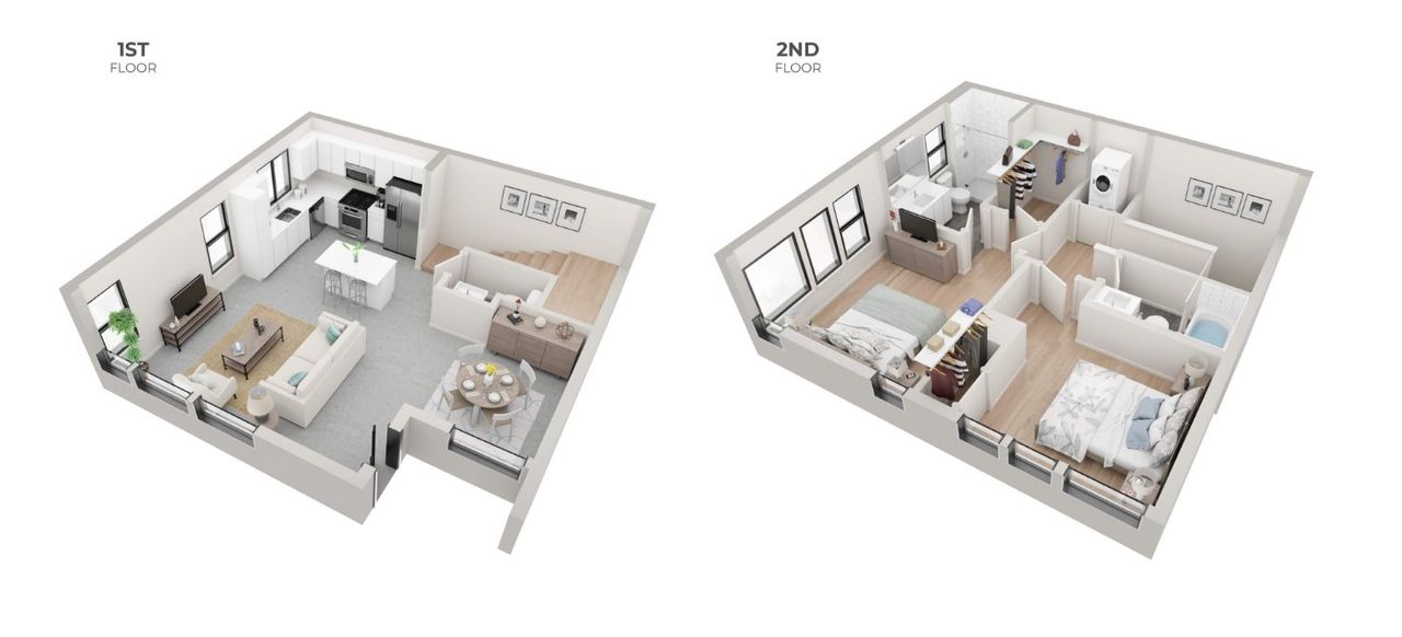 2D floor plan layout for the B1.1 by StoryBuilt. in George., Austin, TX (Image 2). 2D floor plan layout for the B1.1 by StoryBuilt. in George., Austin, TX (Image 2).