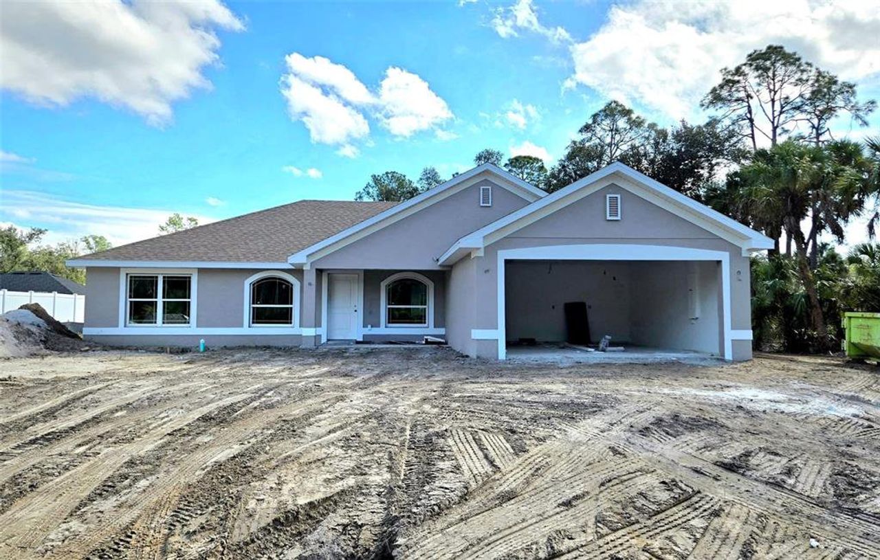 In-progress construction of a new home in North Port, North Port, FL (Image 2).