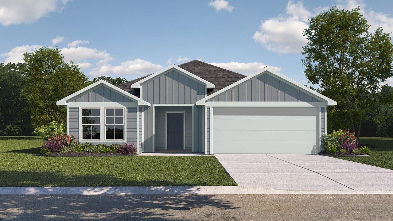 Representative exterior photo of a completed home built from the Denton by D.R. Horton in China Grove, China, TX (Image 2). Representative exterior photo of a completed home built from the Denton by D.R. Horton in China Grove, China, TX (Image 2).