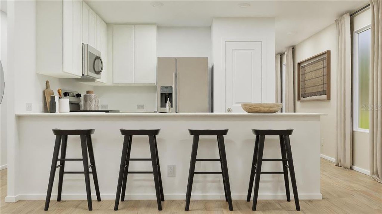 Furnished interior view inside a new home in Waterstone, Groveland (Image 2).