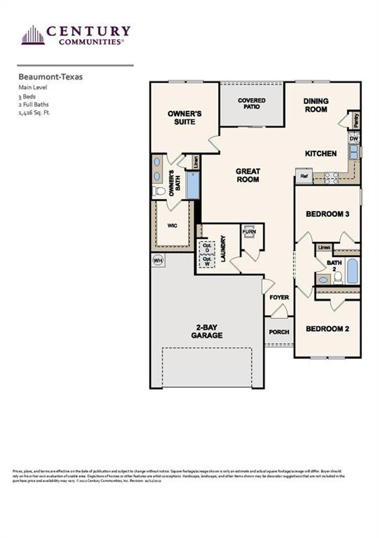 2D floor plan layout of this home in Boardwalk Estates, Springtown, TX (Image 2). 2D floor plan layout of this home in Boardwalk Estates, Springtown, TX (Image 2).