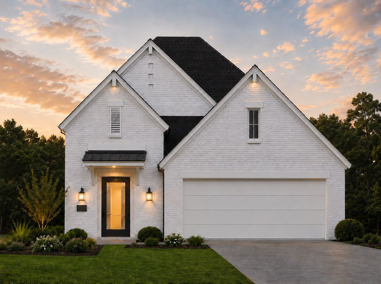 Representative exterior photo of a completed home built from the Bandera by UnionMain Homes in Elevon, Lavon, TX (Image 2). Representative exterior photo of a completed home built from the Bandera by UnionMain Homes in Elevon, Lavon, TX (Image 2).