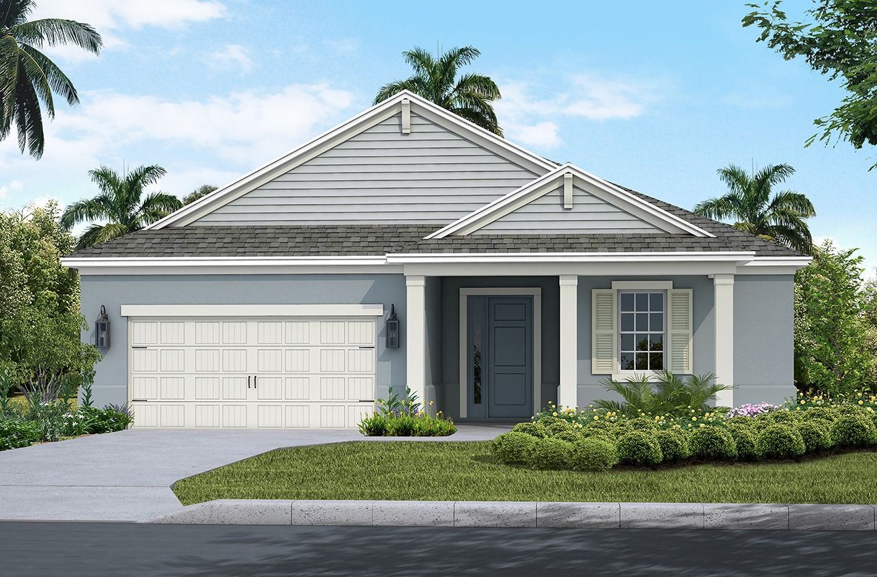 Representative exterior photo of a completed home built from the Eventide 4 by Neal Communities in Canoe Creek, Parrish, FL (Image 2).