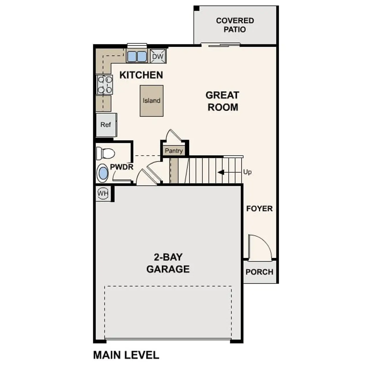2D floor plan layout of this home in Sunbeam, Bullhead City, AZ (Image 2).