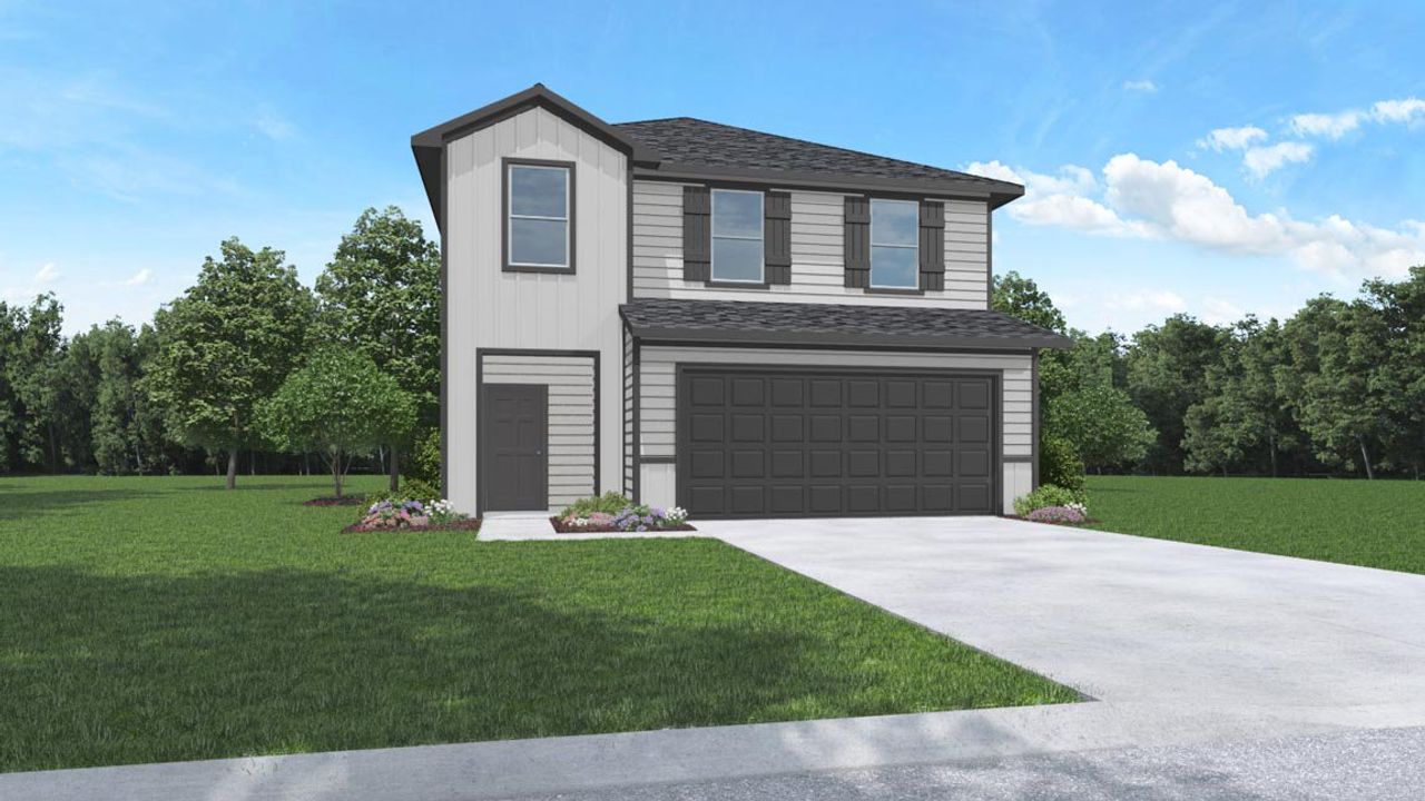 Representative exterior photo of a completed home built from the Grace by D.R. Horton in The Canopies, Splendora, TX (Image 2).