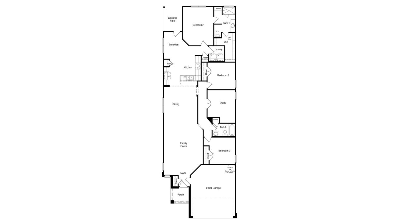 2D floor plan layout of this home in Deer Meadows, Odessa, TX (Image 2).