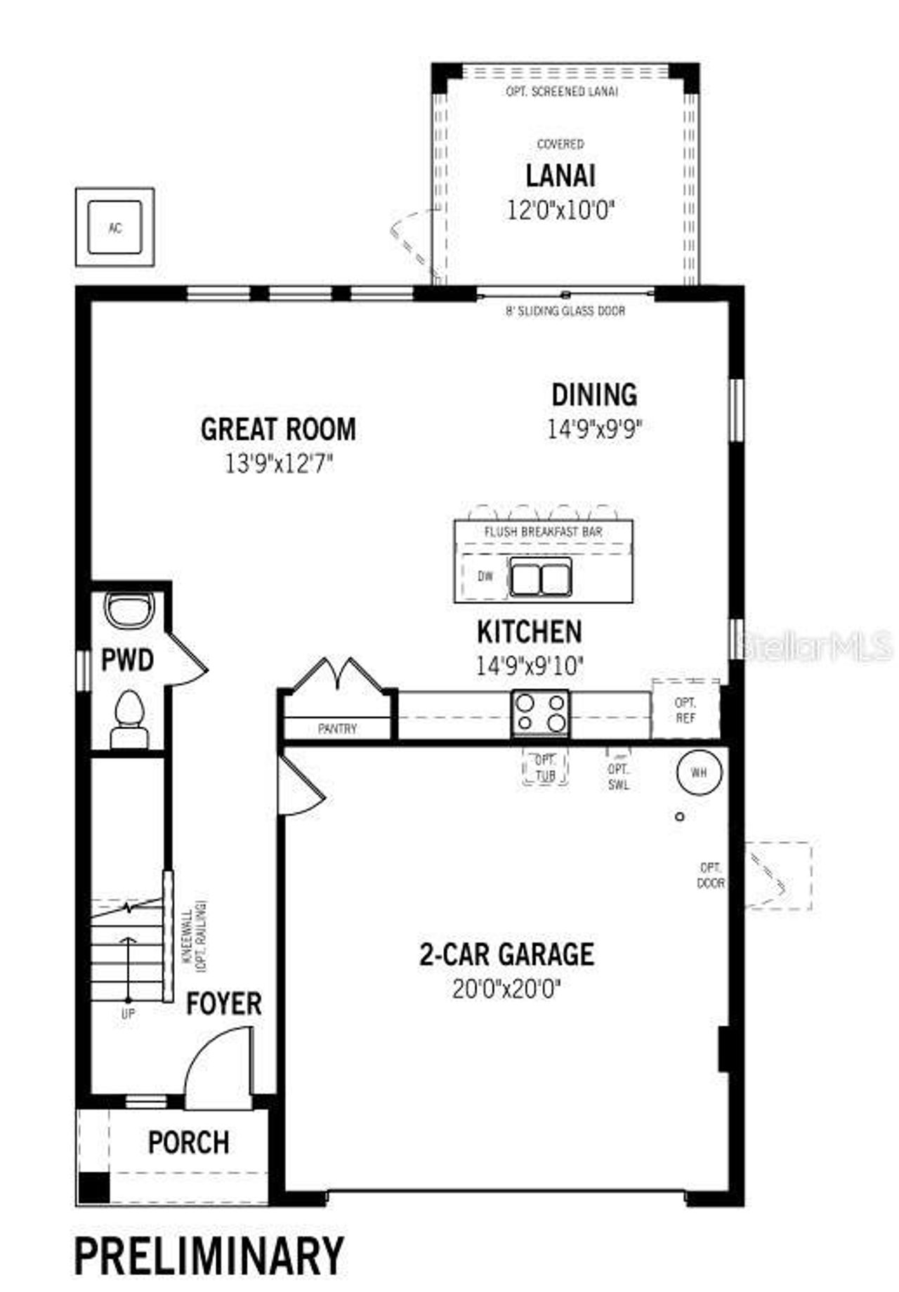 2D floor plan layout of this home in Sanderling, Palmetto, FL (Image 2). 2D floor plan layout of this home in Sanderling, Palmetto, FL (Image 2).