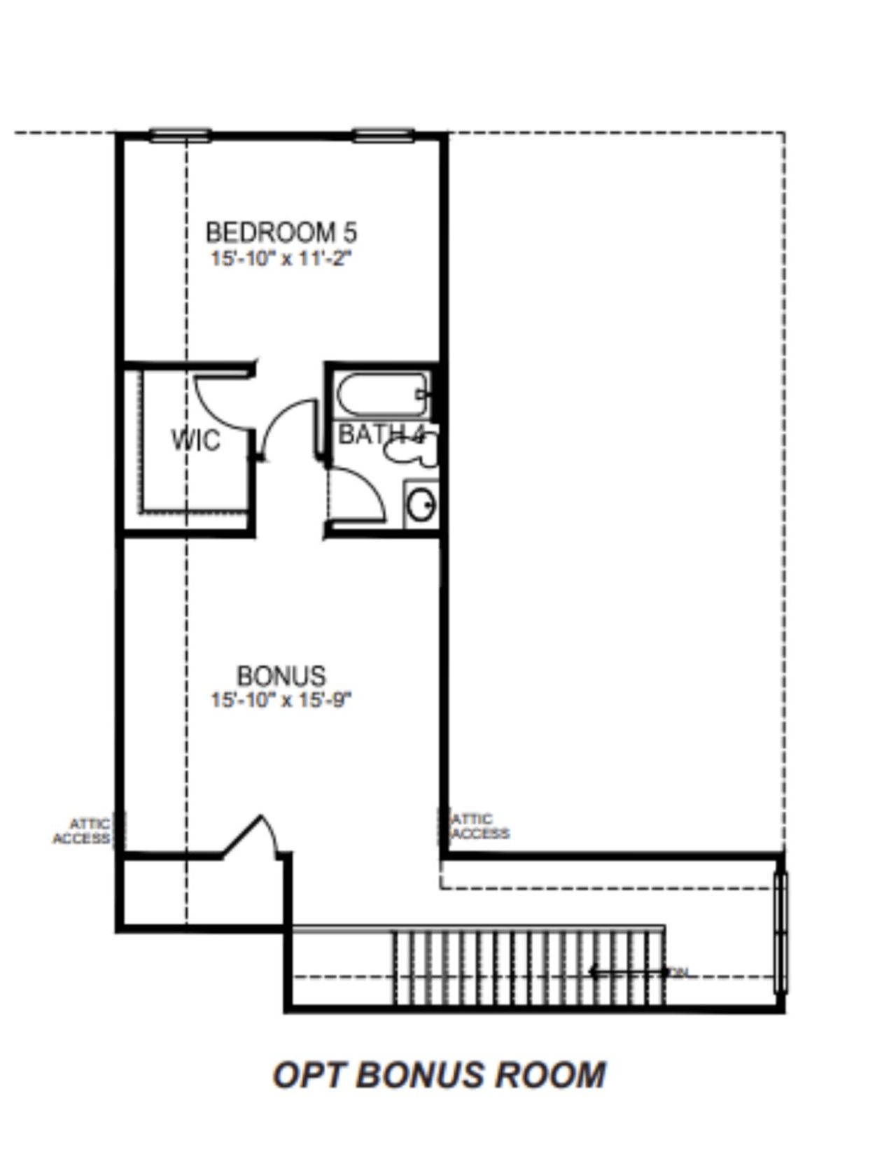2D floor plan layout of this home in Heirloom Farms, Westminster, SC (Image 2).