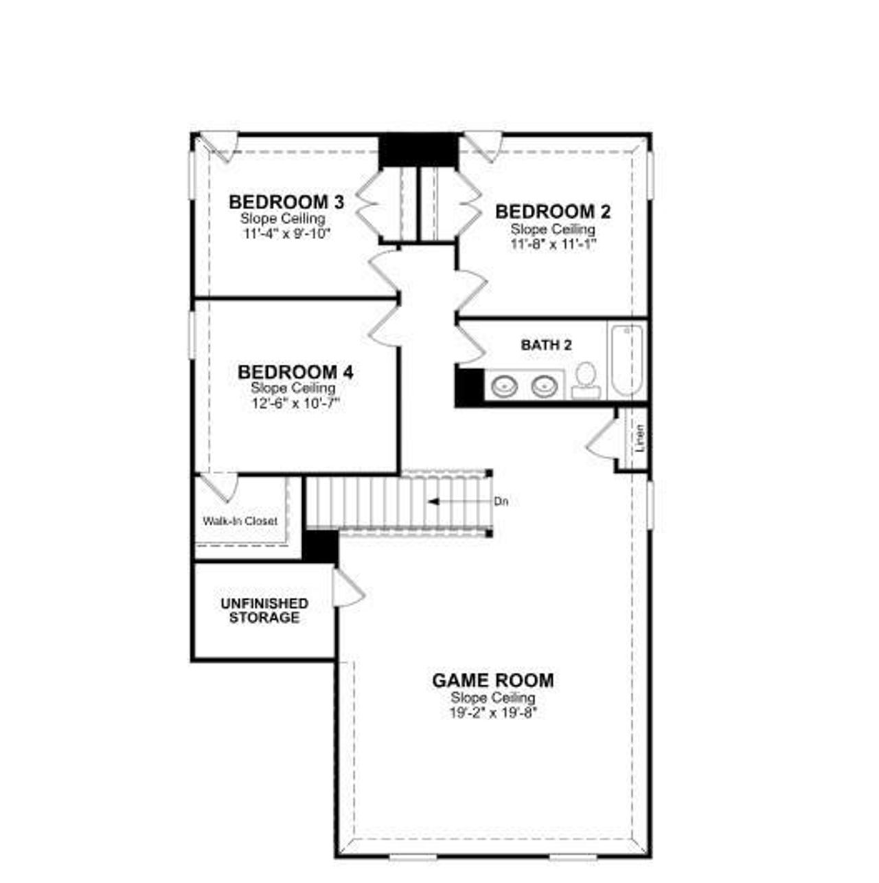 2D floor plan layout of this home in Laurel Landing, Alvin, TX (Image 2). 2D floor plan layout of this home in Laurel Landing, Alvin, TX (Image 2).