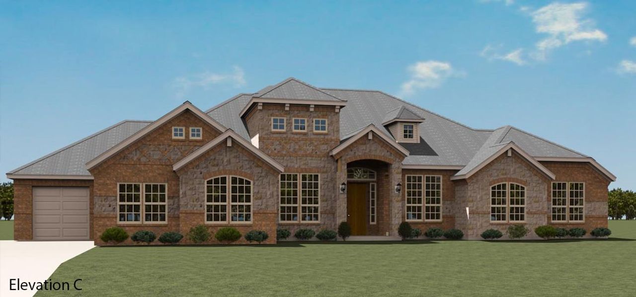 Representative exterior photo of a completed home built from the Langford VI by Altura Homes in Berkshire Estates, Mesquite, TX (Image 2).