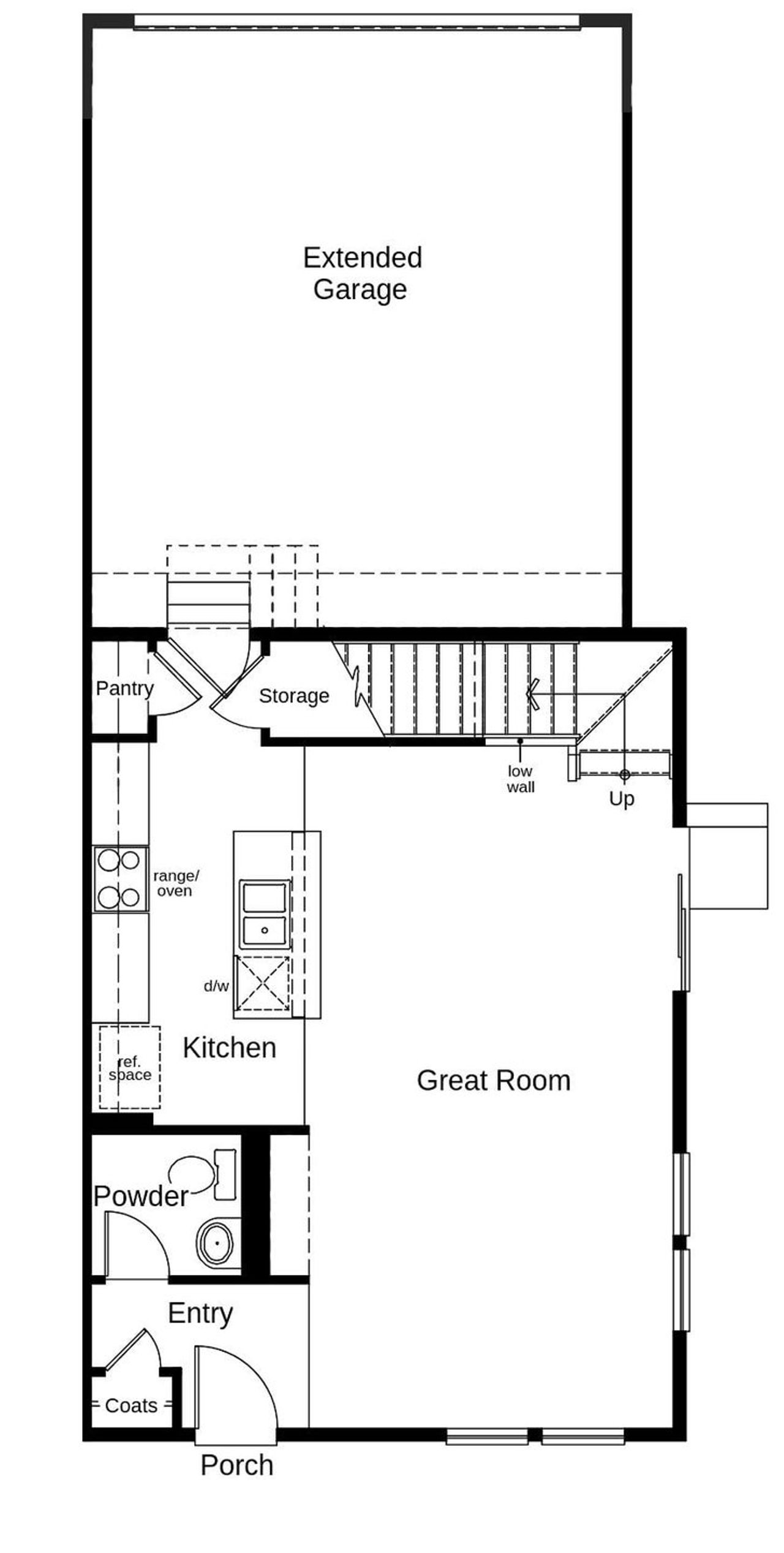 2D floor plan layout of this home in Sky Ranch Villas, Watkins, CO (Image 2).