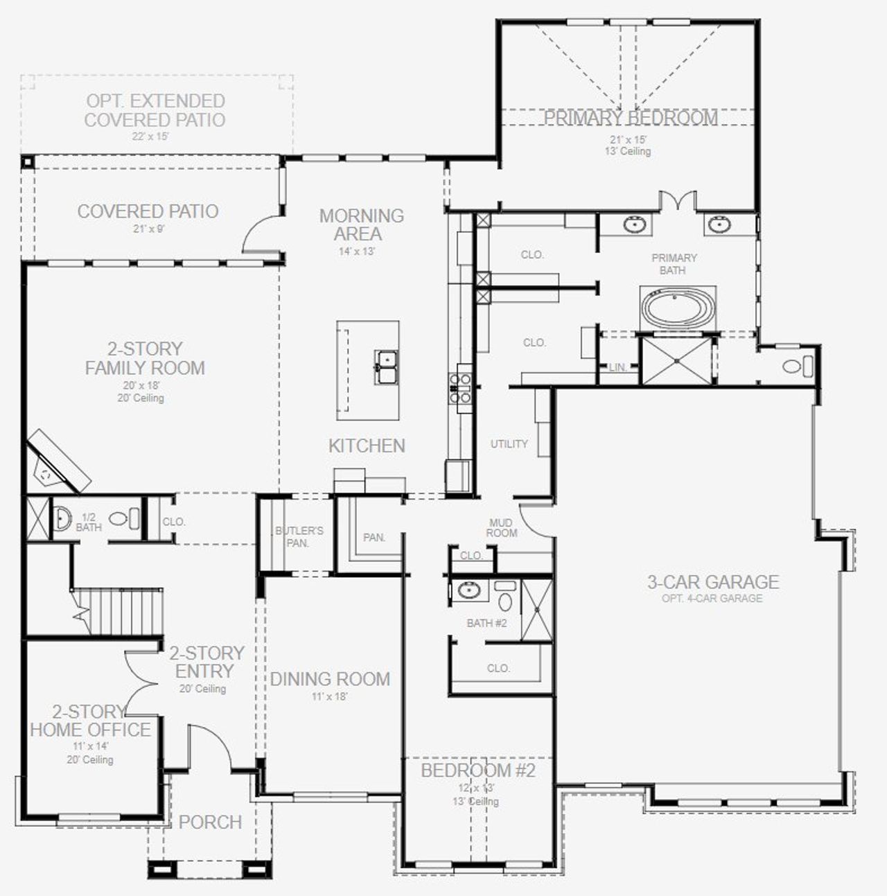 Image 2 representing the 4134A by Perry Homes in Santa Rita Ranch 90', Liberty Hill, TX. Image 2 representing the 4134A by Perry Homes in Santa Rita Ranch 90', Liberty Hill, TX.