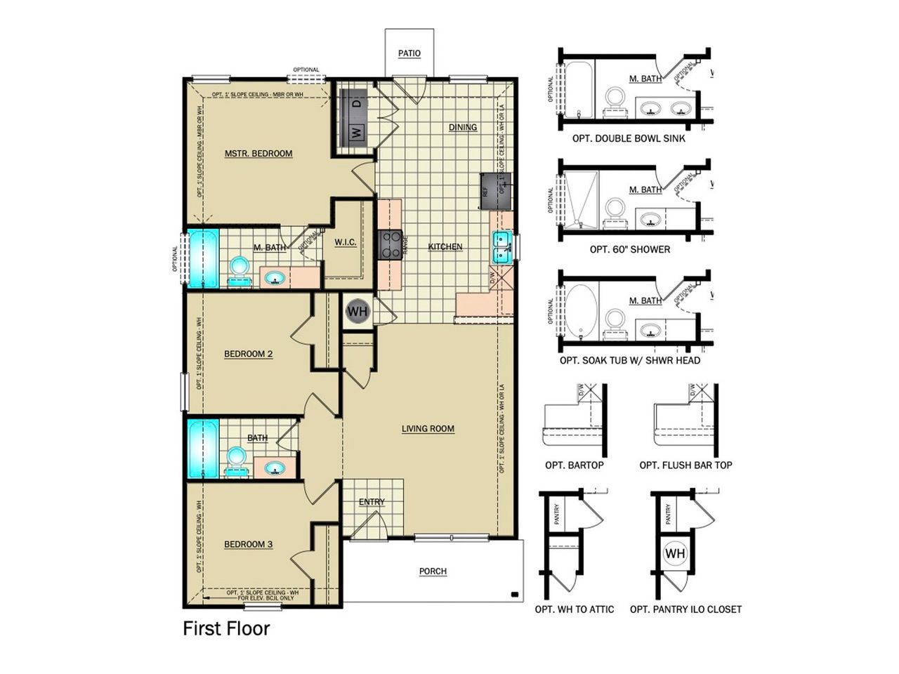 2D floor plan layout for the RC Monaco II by Lennar in Palo Alto Pointe, San Antonio, TX (Image 2). 2D floor plan layout for the RC Monaco II by Lennar in Palo Alto Pointe, San Antonio, TX (Image 2).