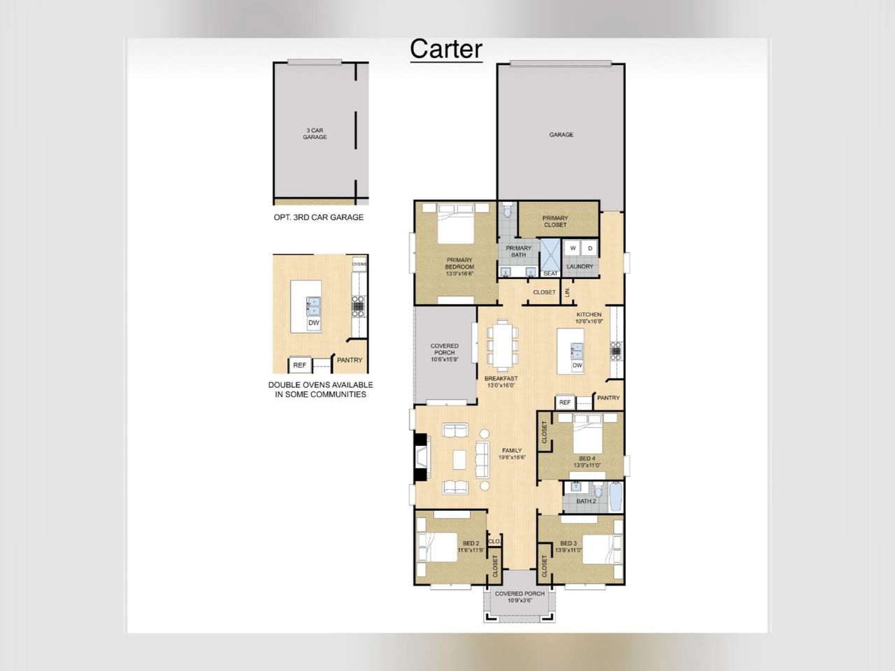 2D floor plan layout of this home in Lockwood, Collierville, TN (Image 2).