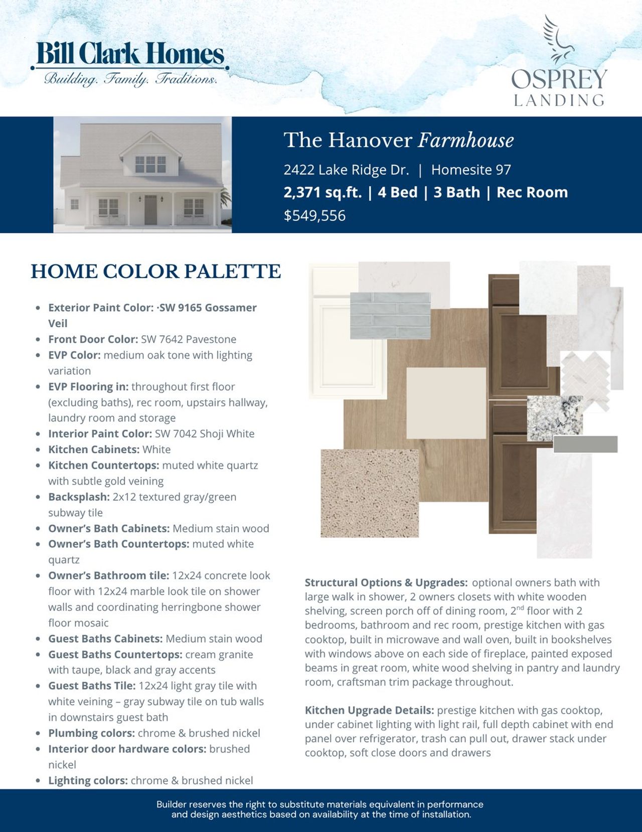 2D floor plan layout of this home in Osprey Landing, Southport, NC (Image 2).