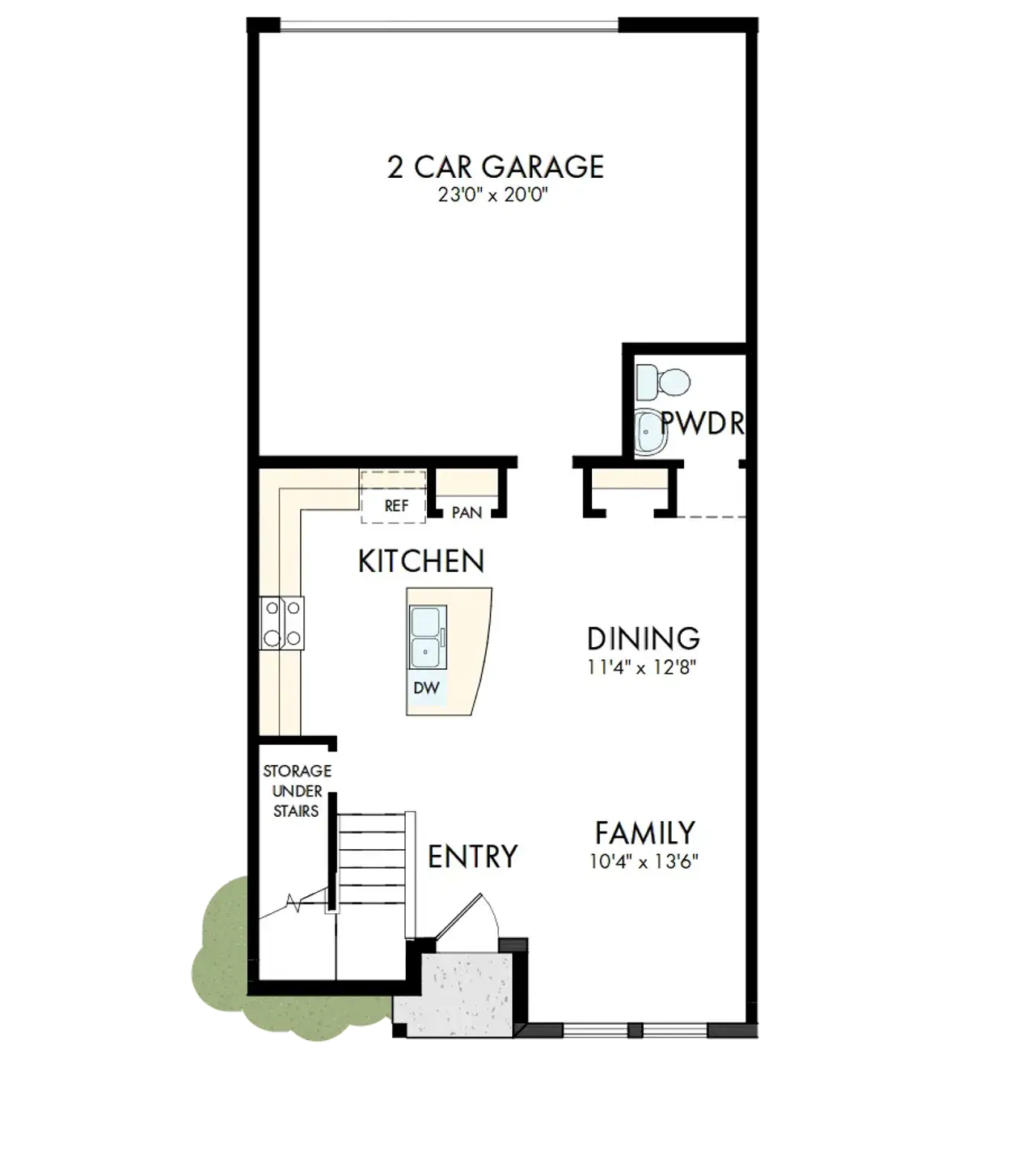 2D floor plan layout of this home in Persimmon Place - Townhomes, Wesley Chapel, FL (Image 2). 2D floor plan layout of this home in Persimmon Place - Townhomes, Wesley Chapel, FL (Image 2).
