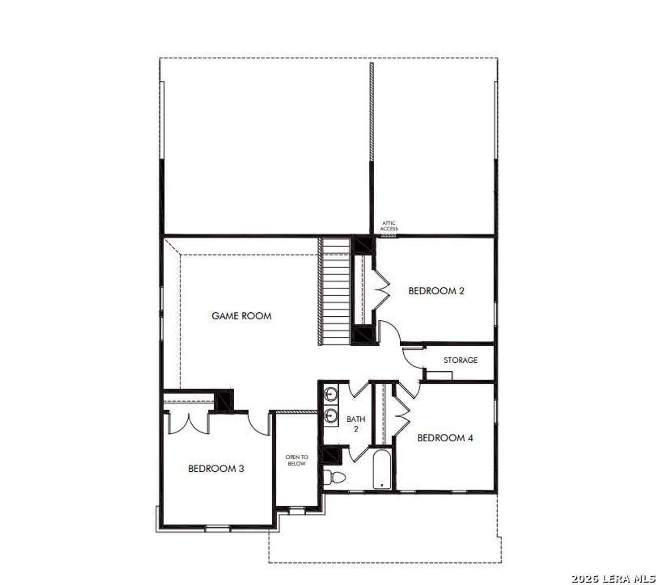 2D floor plan layout of this home in Legendary Trails - Classic Series, Cibolo, TX (Image 2). 2D floor plan layout of this home in Legendary Trails - Classic Series, Cibolo, TX (Image 2).