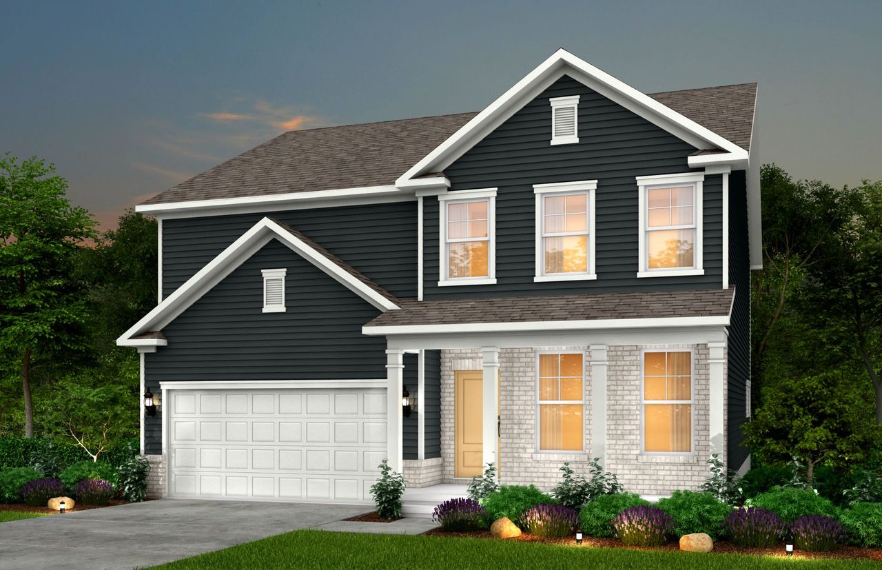 Front exterior of a new home in Hamlet at Carothers Crossing, La Vergne, TN, highlighting curb appeal (Image 2).