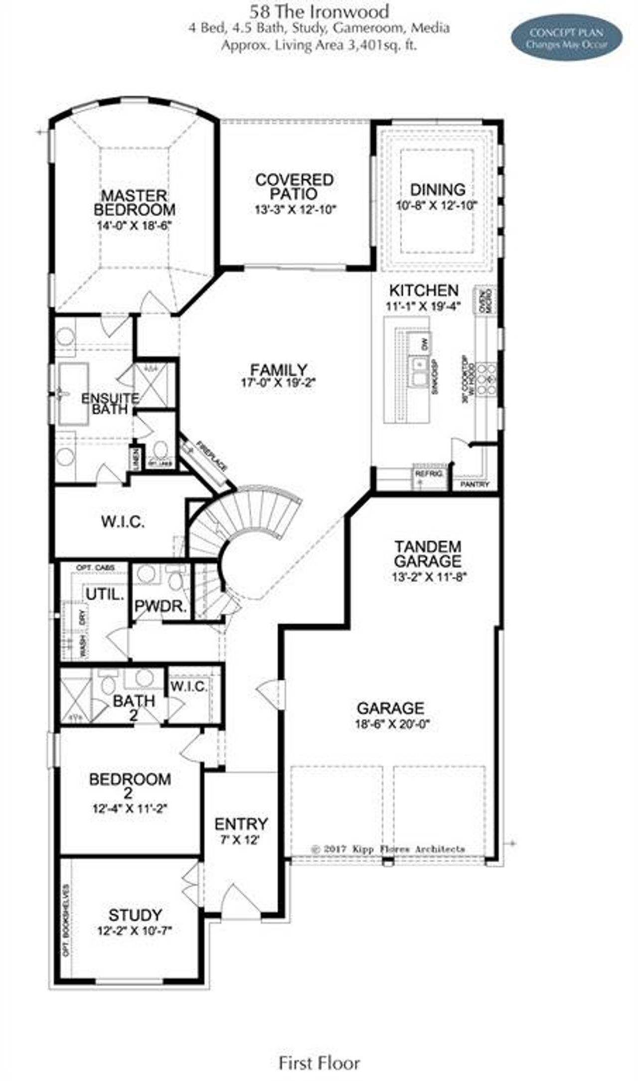 2D floor plan layout of this home in Fields Select - 50's, Frisco, TX (Image 2). 2D floor plan layout of this home in Fields Select - 50's, Frisco, TX (Image 2).