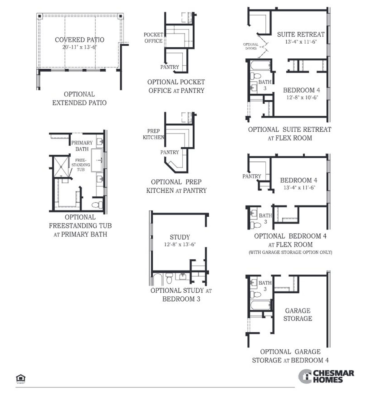 2D floor plan layout for the Lauren by Chesmar Homes in The Highlands, Porter, TX (Image 2). 2D floor plan layout for the Lauren by Chesmar Homes in The Highlands, Porter, TX (Image 2).