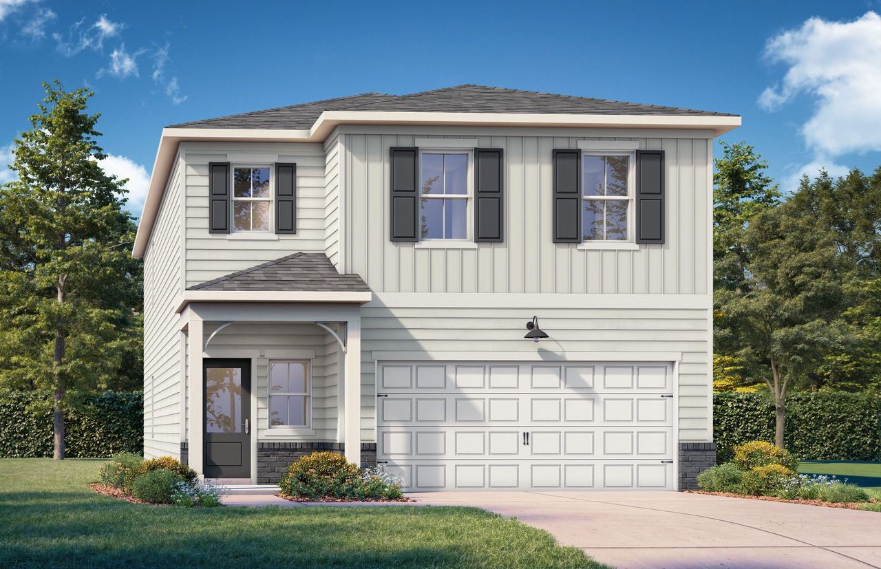 Front exterior of a home in the The Bluffs community, located in Canton, GA (Image 2). Front exterior of a home in the The Bluffs community, located in Canton, GA (Image 2).