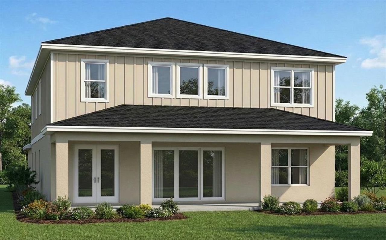 Front exterior of a new home in , Orlando, FL, highlighting curb appeal (Image 2). Front exterior of a new home in , Orlando, FL, highlighting curb appeal (Image 2).