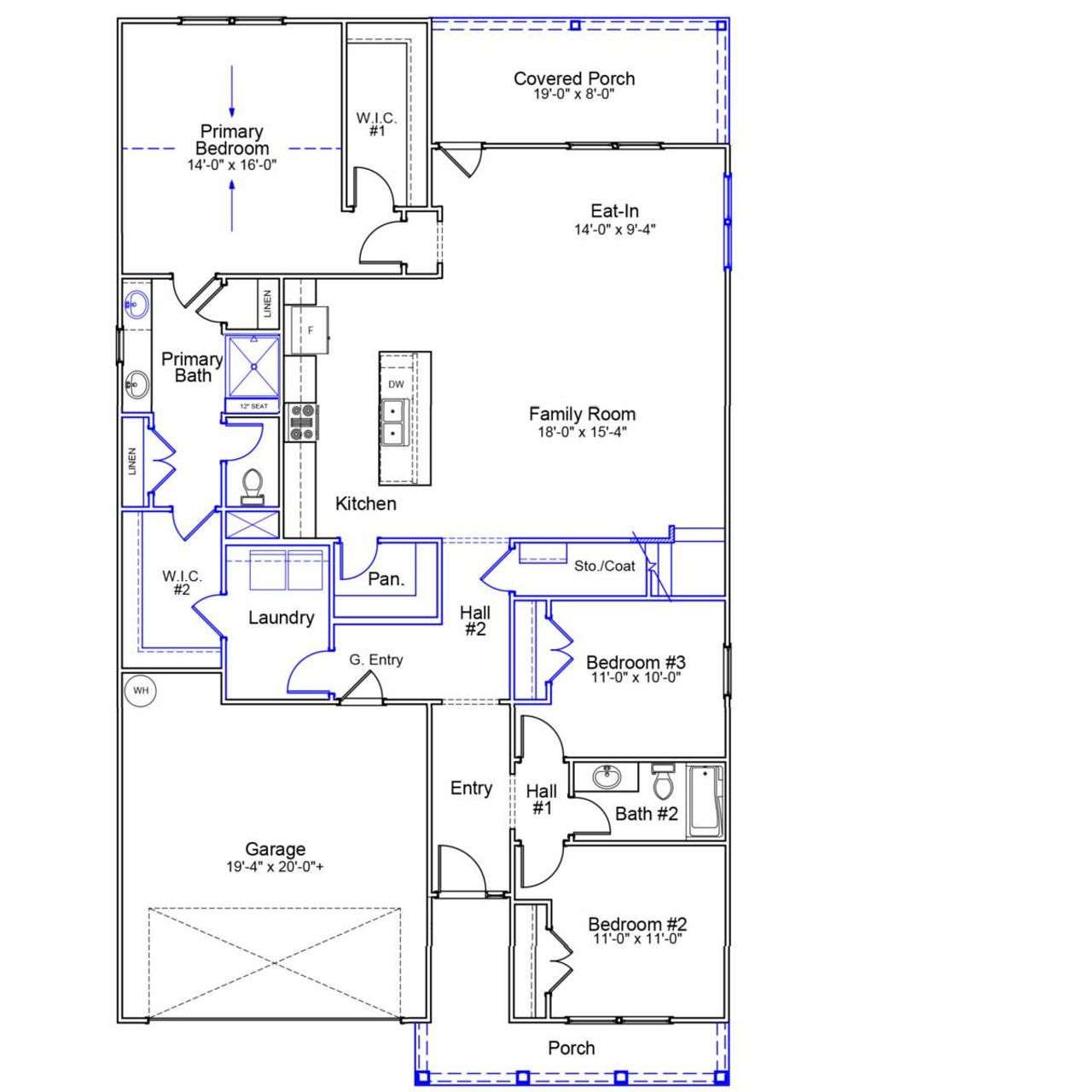 2D floor plan layout of this home in Dove Hollow, Chesnee, SC (Image 2). 2D floor plan layout of this home in Dove Hollow, Chesnee, SC (Image 2).