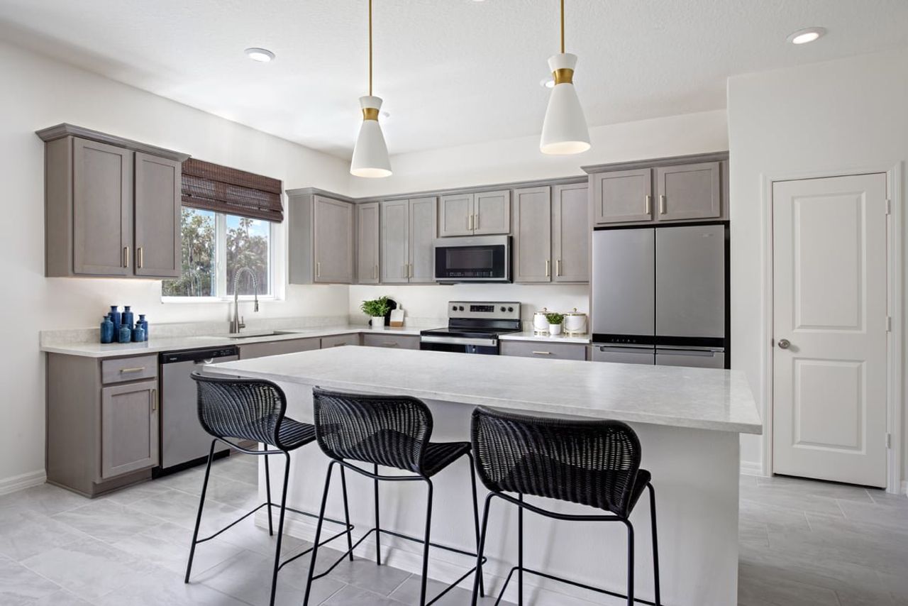 Representative furnished interior of a home built from the 2566 by KB Home in Canoe Creek Reserve III, St. Cloud (Image 2).