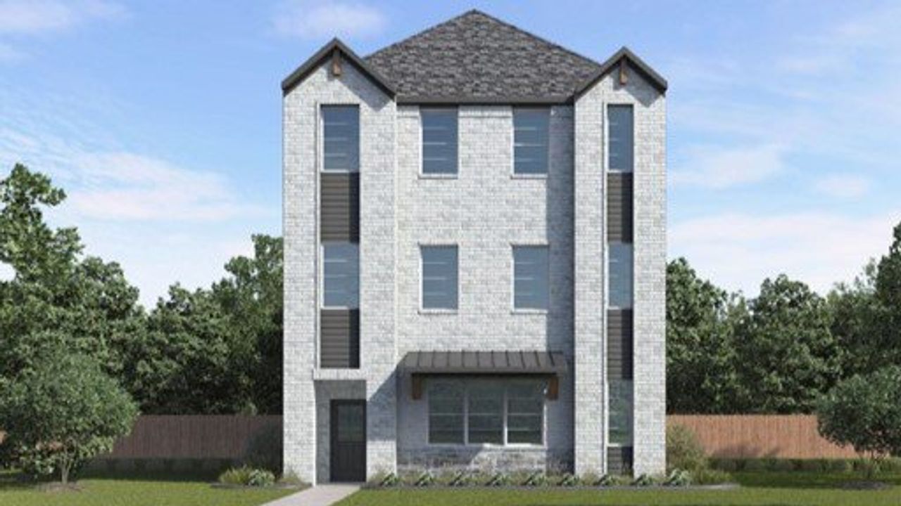 Representative exterior photo of a completed home built from the Paint by D.R. Horton in The Avenue, Allen, TX (Image 2).