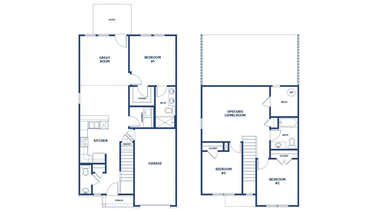 2D floor plan layout of this home in Byrd Village, Graniteville, SC (Image 2).