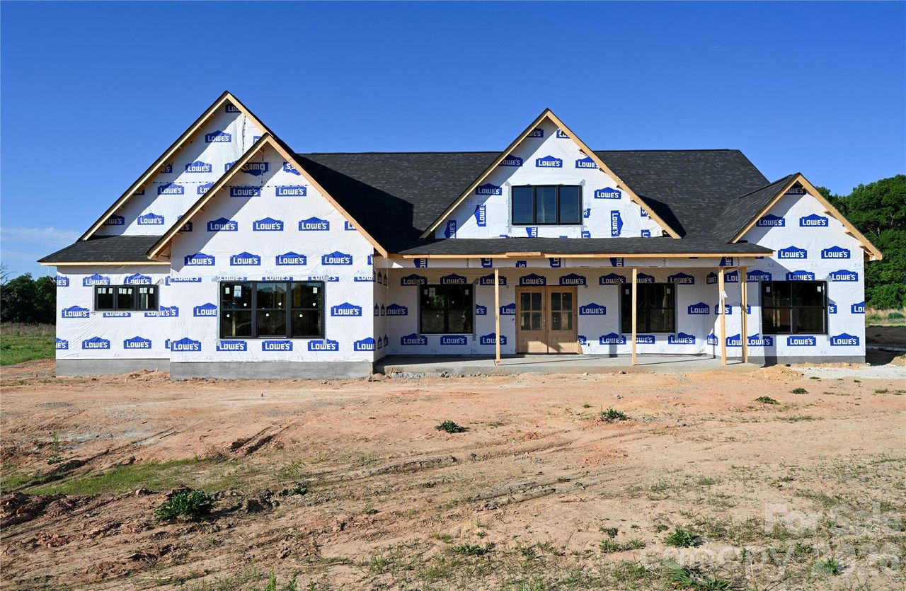 In-progress construction of a new home in , Marshville, NC (Image 2).