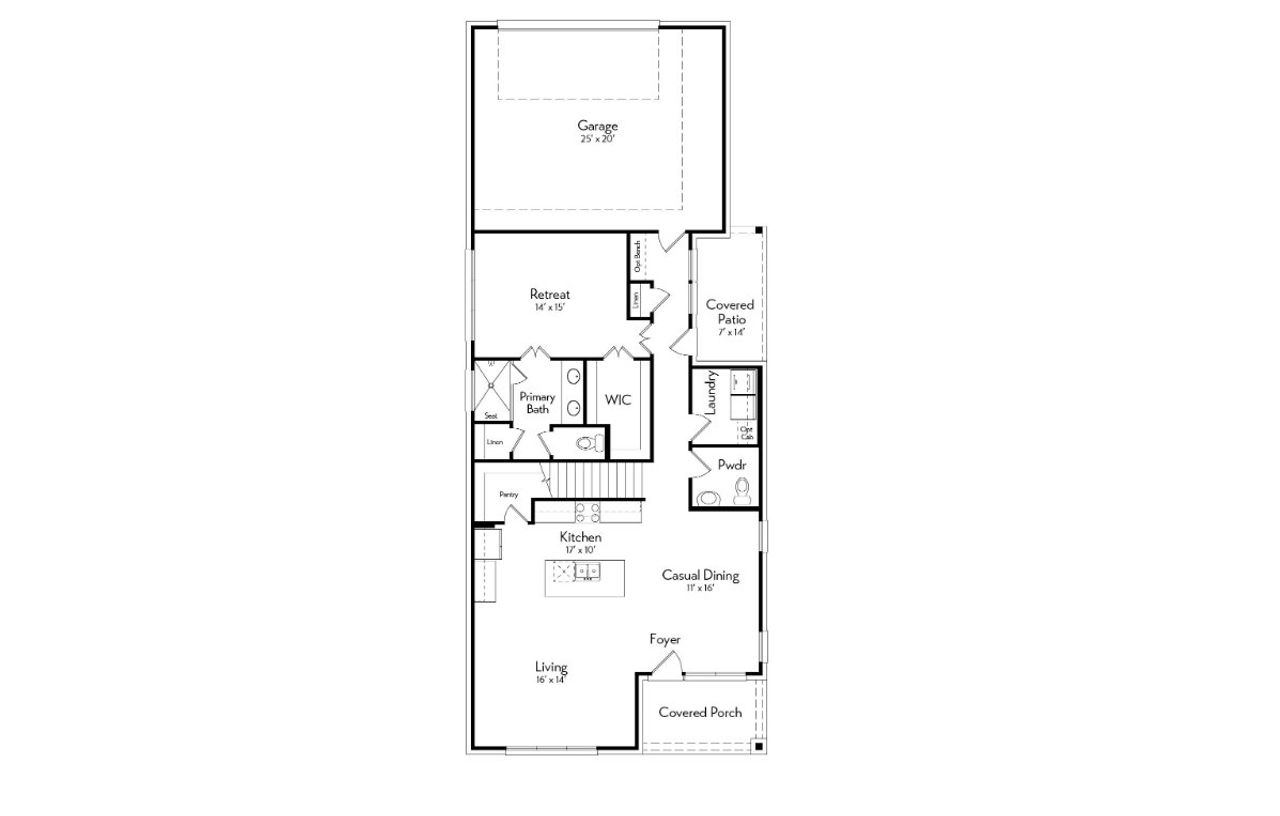2D floor plan layout of this home in Indigo, Richmond, TX (Image 2).