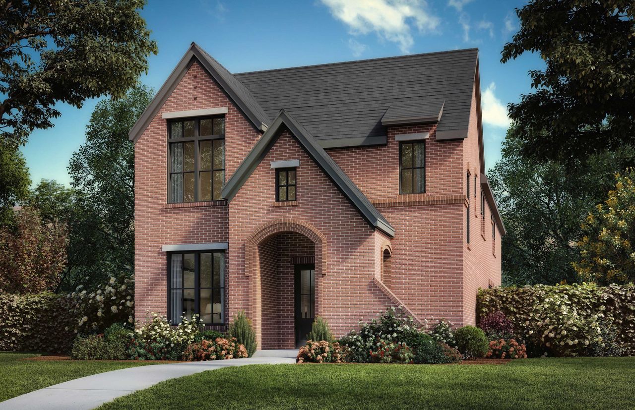 Representative exterior photo of a completed home built from the Brenham - 3101F by Shaddock Homes in Fields - 40' Lots, Frisco, TX (Image 2). Representative exterior photo of a completed home built from the Brenham - 3101F by Shaddock Homes in Fields - 40' Lots, Frisco, TX (Image 2).