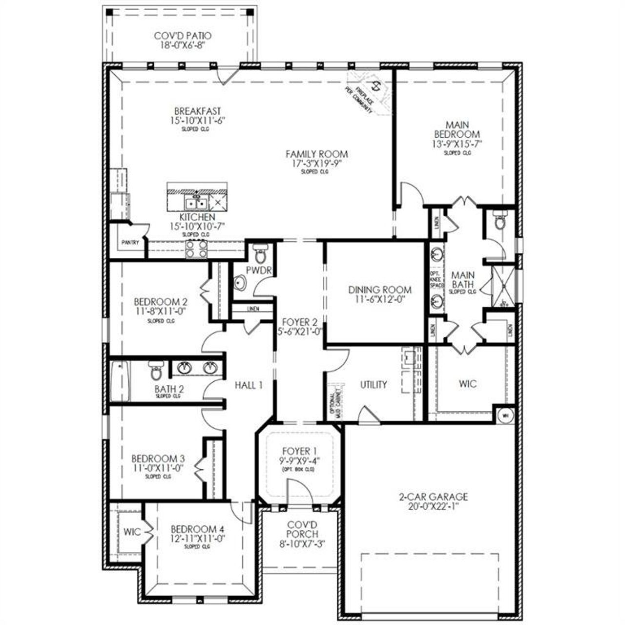 2D floor plan layout of this home in Brahman Ranch, Venus, TX (Image 2). 2D floor plan layout of this home in Brahman Ranch, Venus, TX (Image 2).