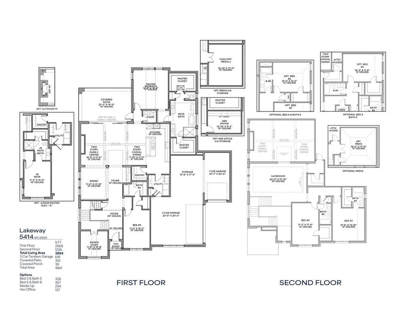 2D floor plan layout of this home in Winding Creek, Rockwall, TX (Image 2).