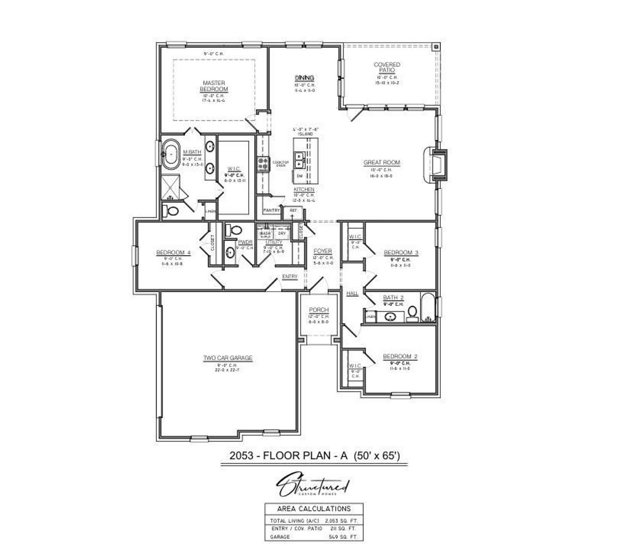 2D floor plan layout of this home in , Decatur, TX (Image 2).