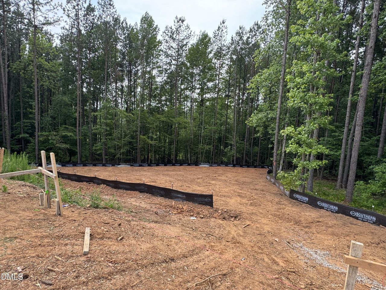 Cleared backyard/septic area
