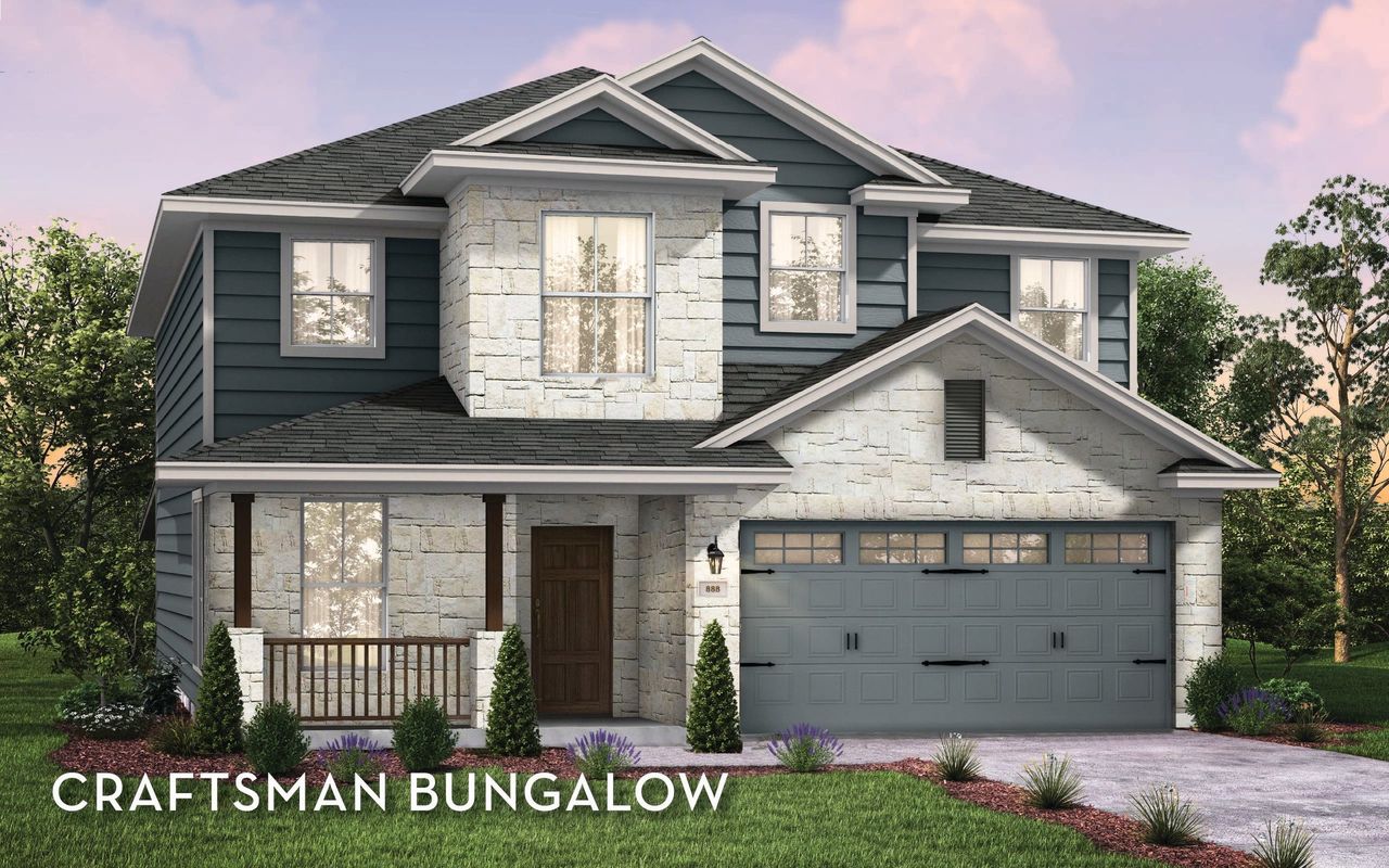 Representative exterior photo of a completed home built from the Dakota by CastleRock Communities in Homestead, Schertz, TX (Image 2).