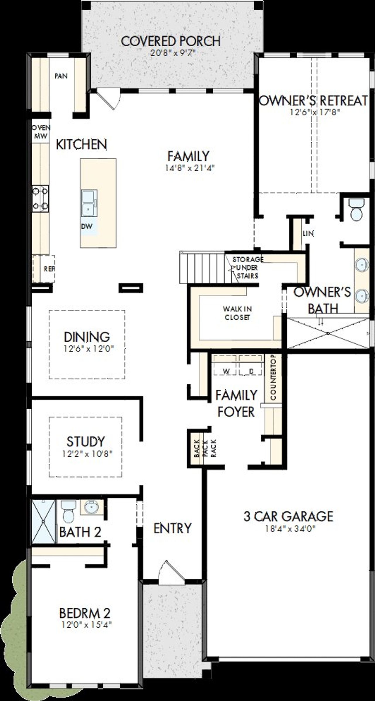 2D floor plan layout of this home in Ridgeline, McKinney, TX (Image 2). 2D floor plan layout of this home in Ridgeline, McKinney, TX (Image 2).