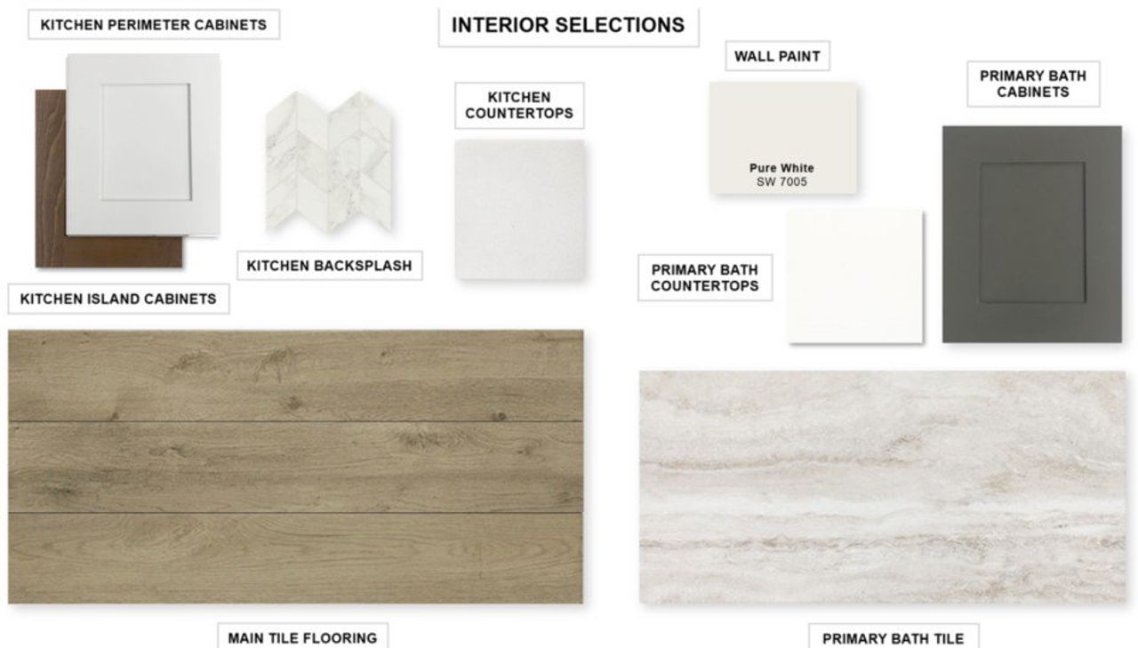 Sample of building materials used in homes in The Grand Prairie, Hockley (Image 2).