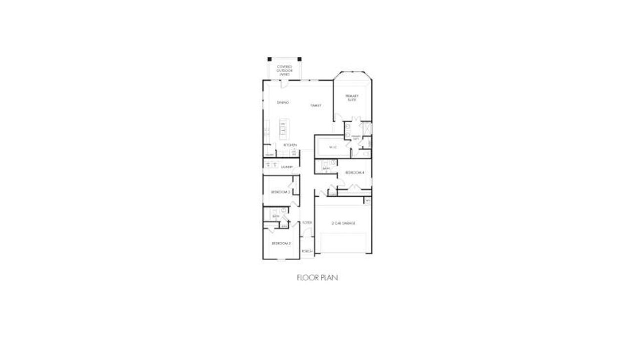 2D floor plan layout of this home in , Buda, TX (Image 2).