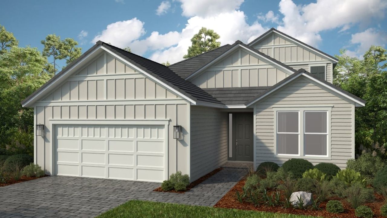 Representative exterior photo of a completed home built from the Florence by Taylor Morrison in Esplanade at St. Marys, St. Marys, GA (Image 2).