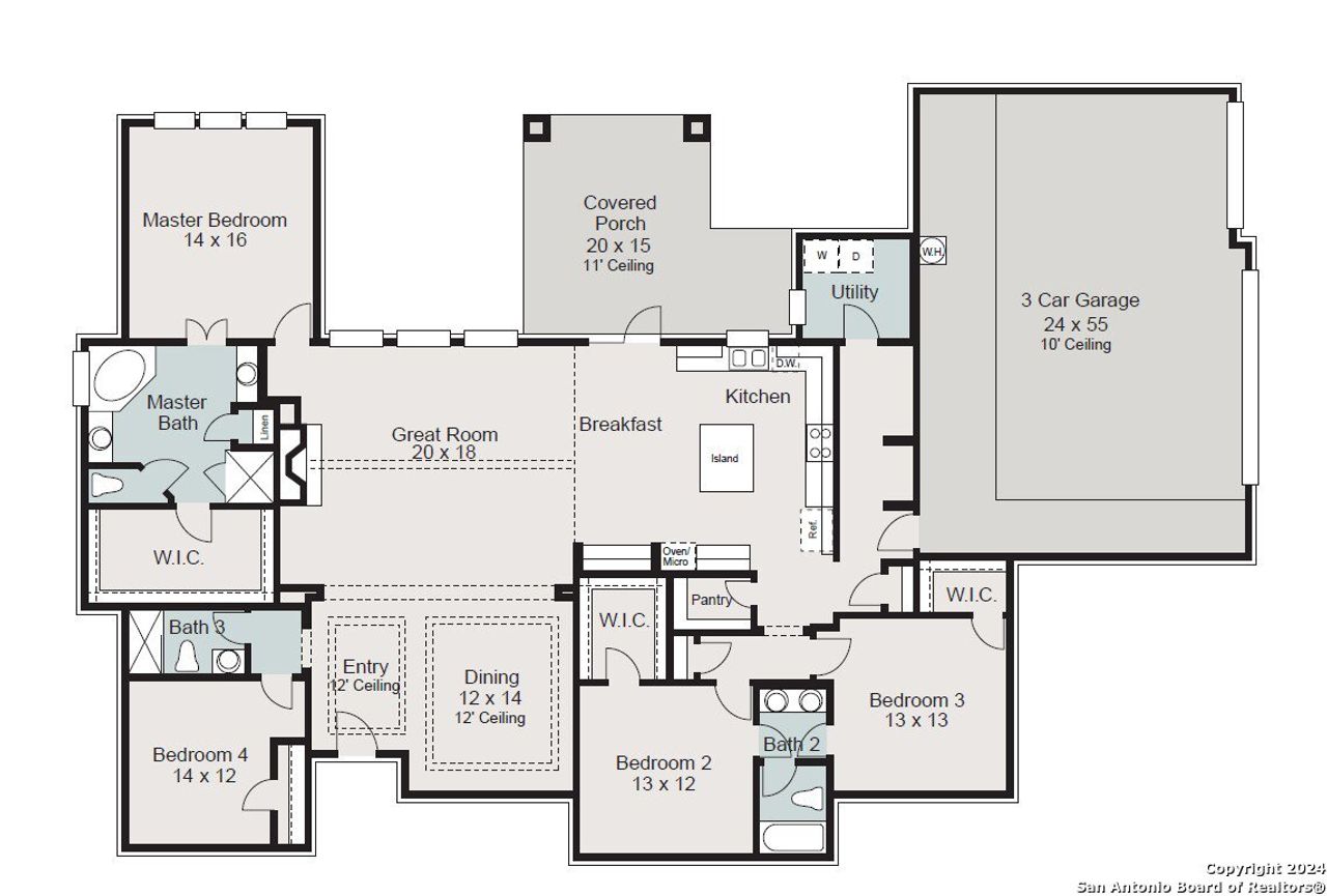 2D floor plan layout of this home in Enchanted Bluff, San Antonio, TX (Image 2). 2D floor plan layout of this home in Enchanted Bluff, San Antonio, TX (Image 2).
